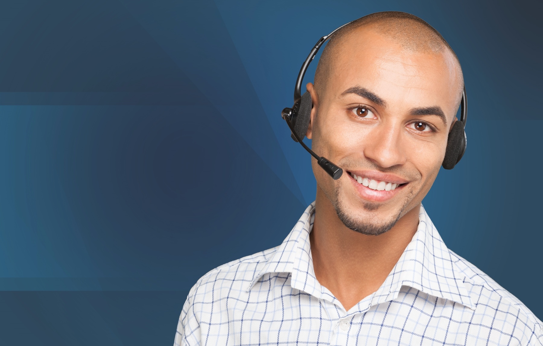 Service call center worker